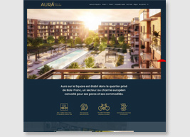 Site web Aura sur le Square