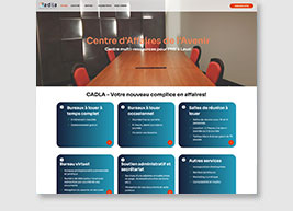 Site web Centre d'affaires de l'avenir de Laval