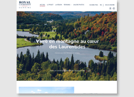 Site web Domaine Royal Laurentien