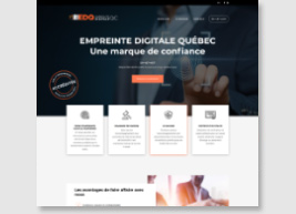 Site web Empreinte Digitaile Québec